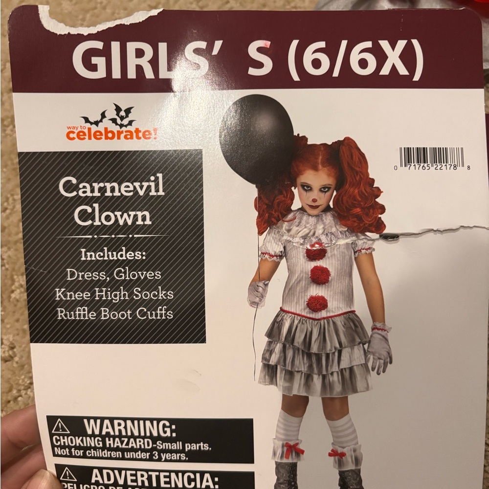 Carnevil Clown Costume for Girls